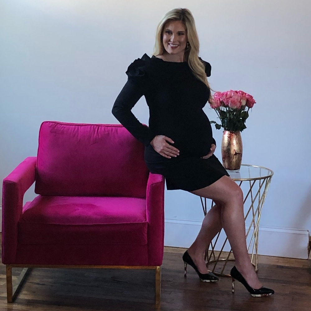 Pietro Brunelli Long Sleeve Maternity Dress - Salisburgo Punto Milano Poliest